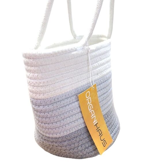 New with Tags Blue Ombre Rope Tote Bag - Picture 3 of 7